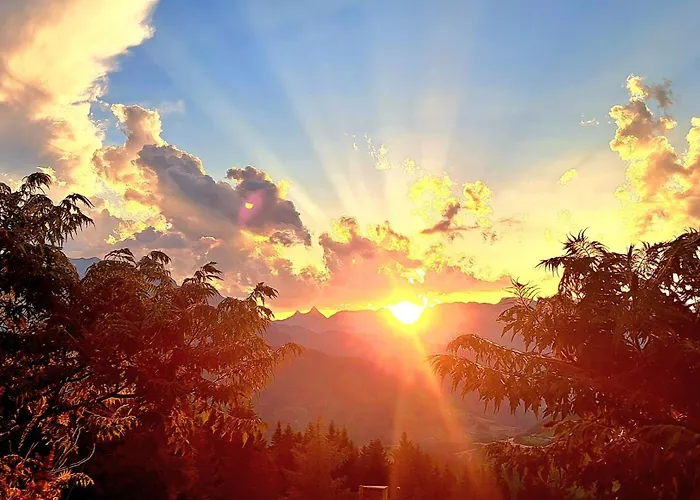 シャレー Panorama Mit Sauna Hoellmaishof